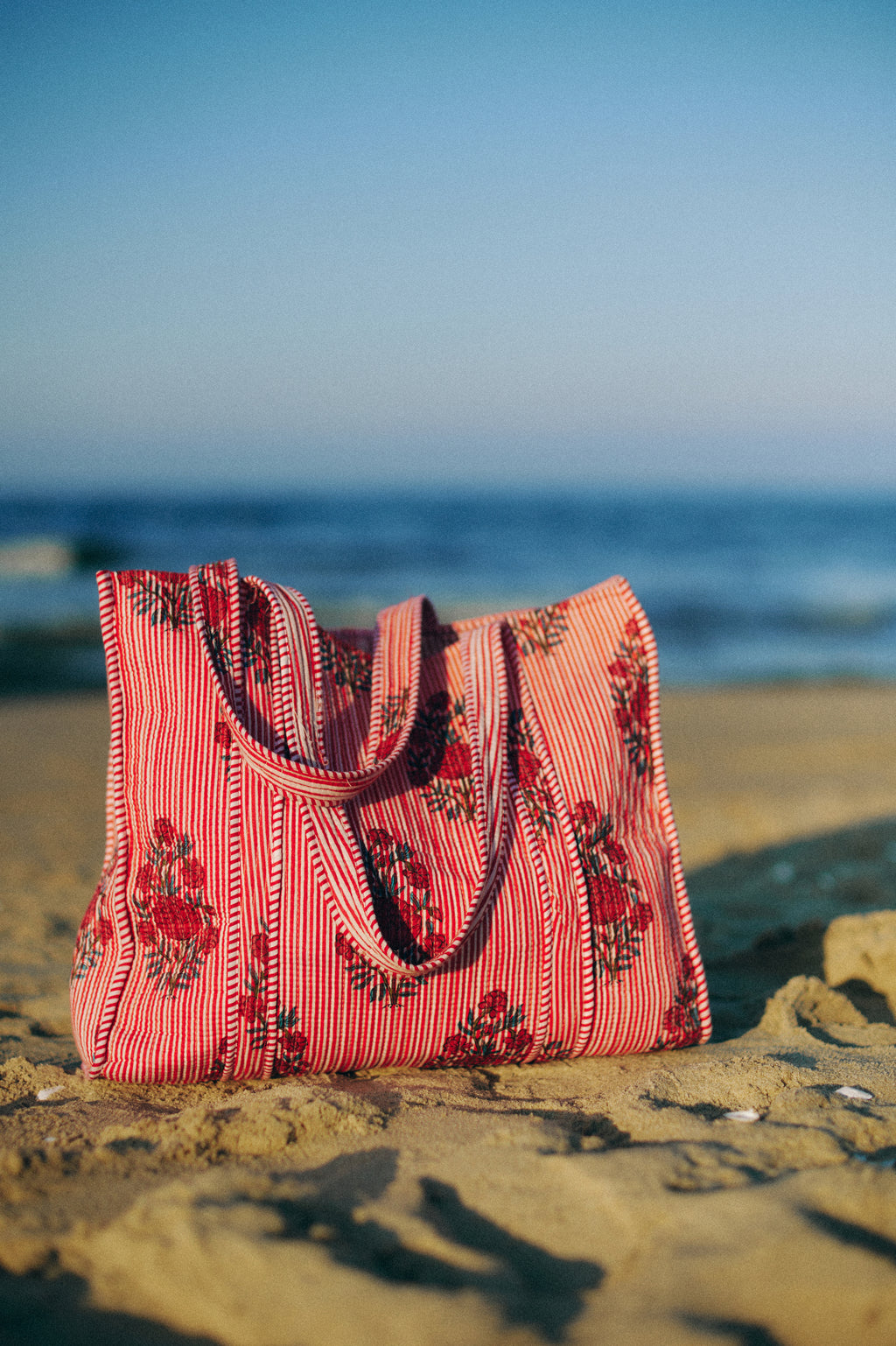 Tote Bag Red Stripes
