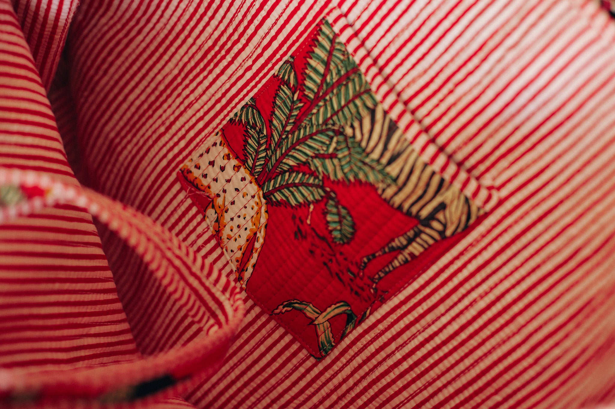 Tote Bag Jungle Red BIG