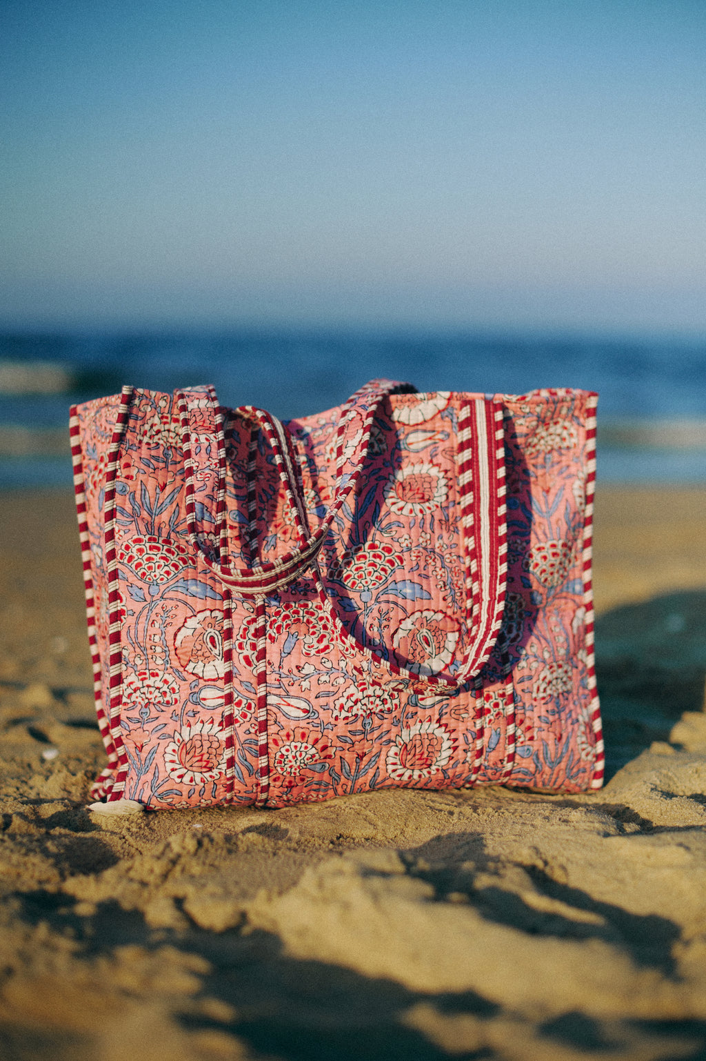 Tote Bag Flowers Pink
