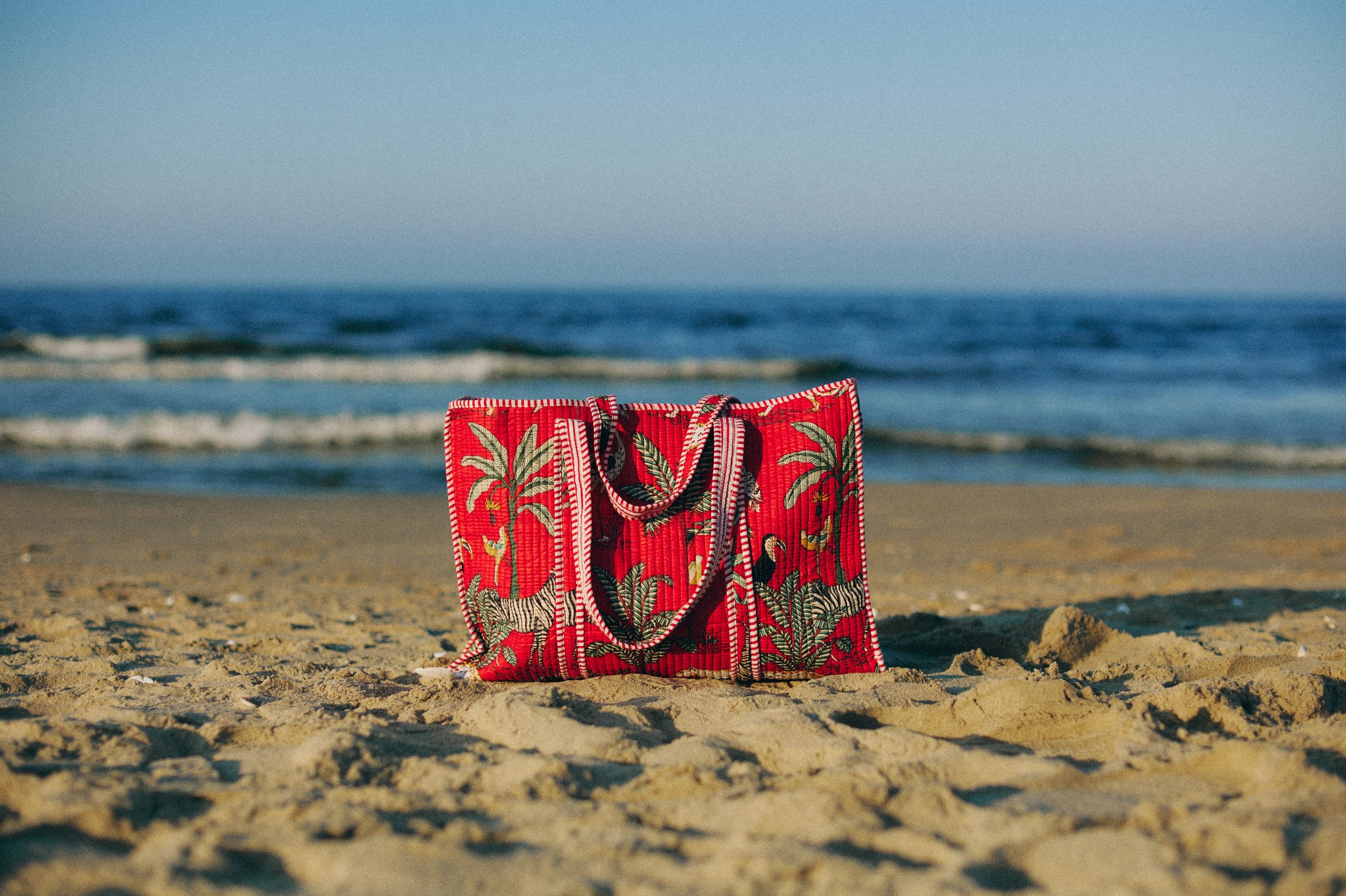 Tote Bag Jungle Red BIG