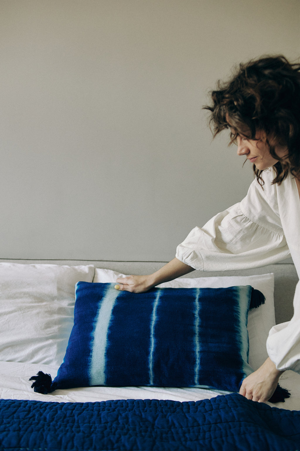 Poszewka na poduszkę tie dye Indigo