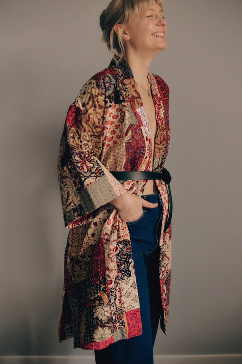 Kimono Patchwork długie TERRA