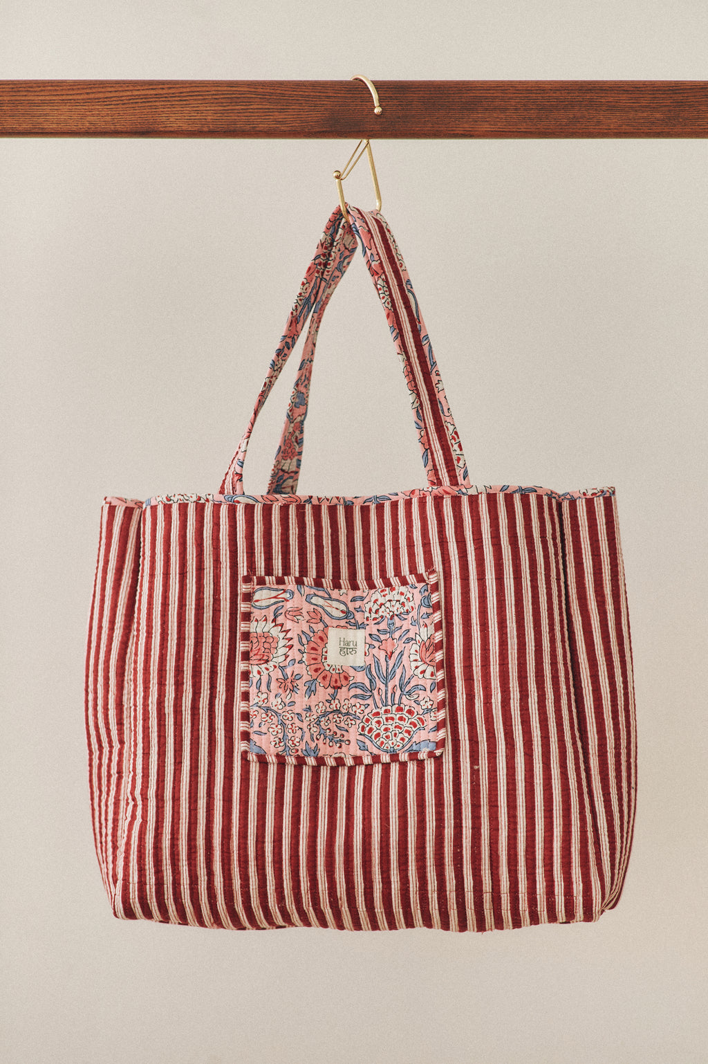 Tote Bag Flowers Pink