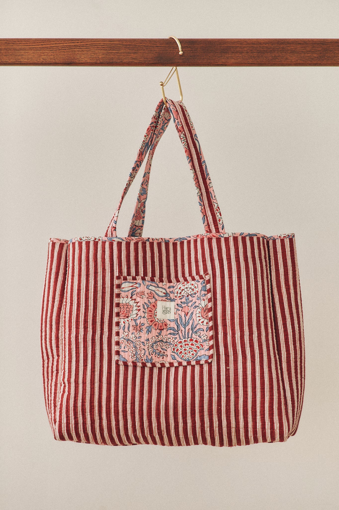 Tote Bag Flowers Pink