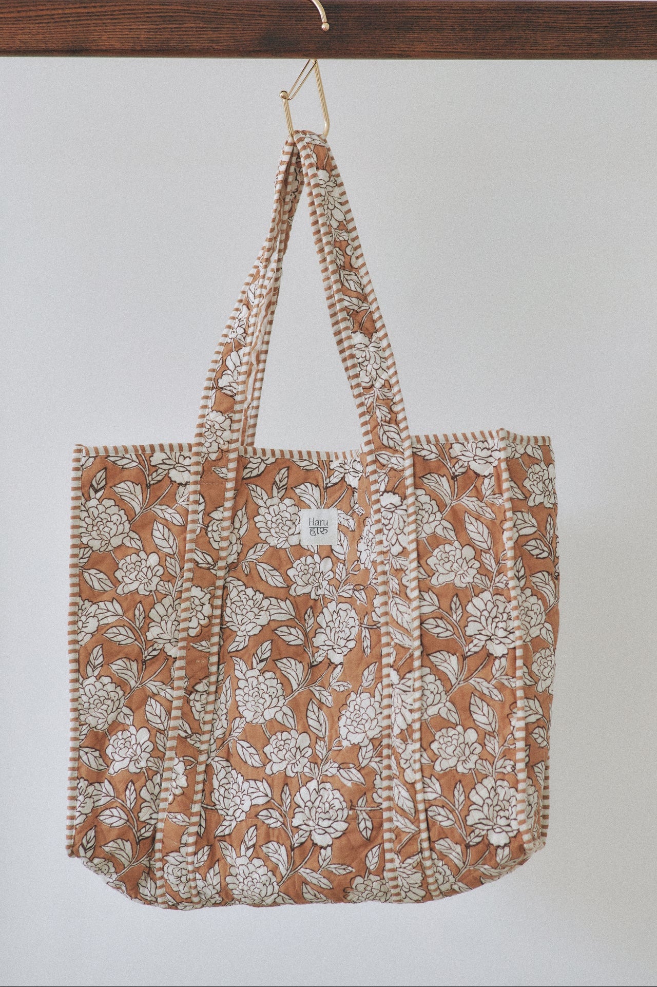 Tote Bag Mokka Flowers